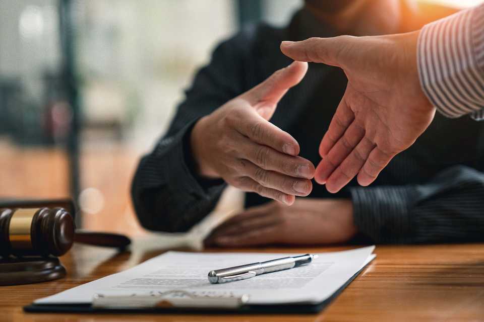 Handshake after successful settlement