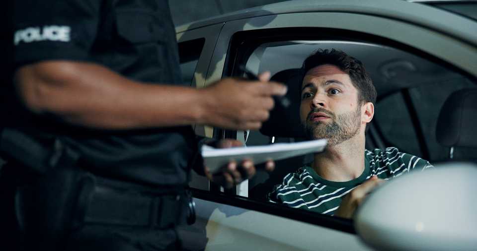 police stop a vehicle for impaired driving