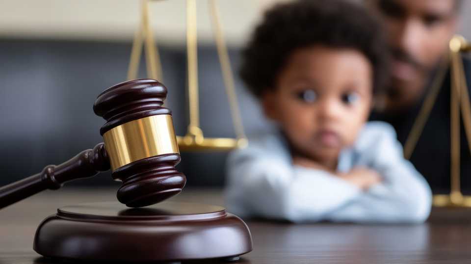 child custody case in court