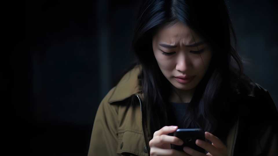 woman receiving harrassing comments on social media