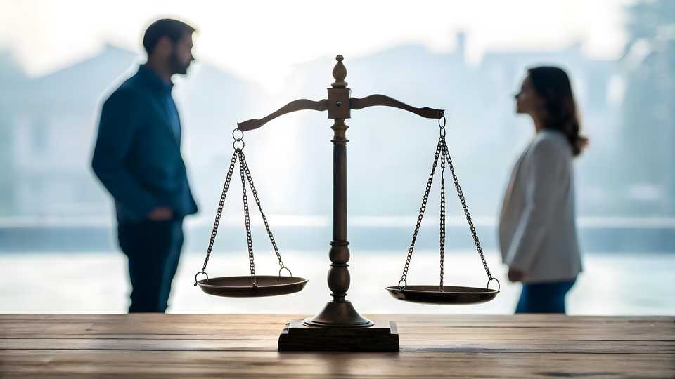 scale of justice representing equality in relationships