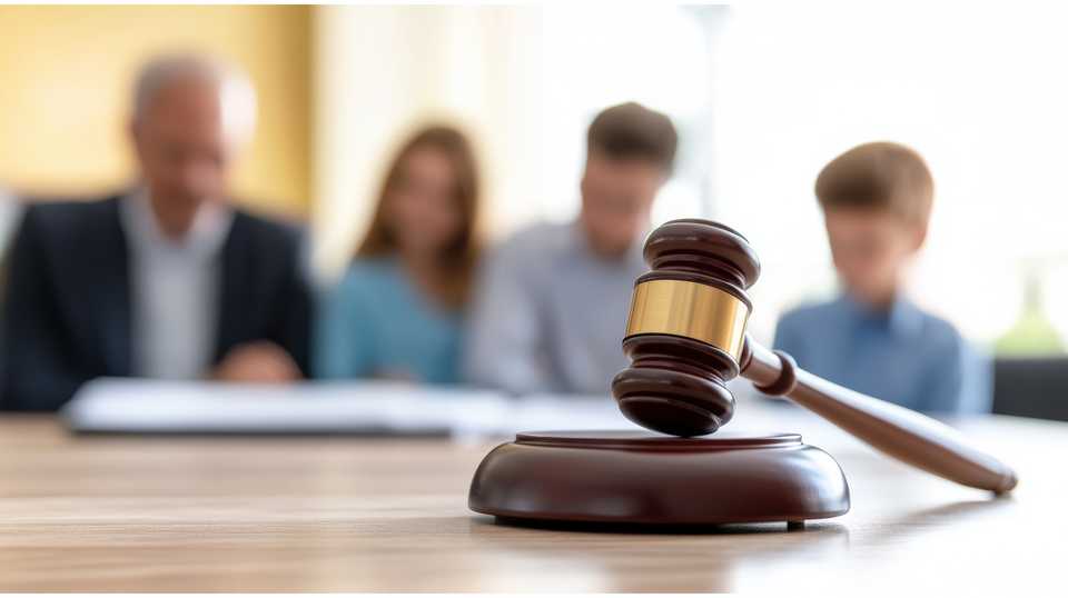 legal family dispute in court