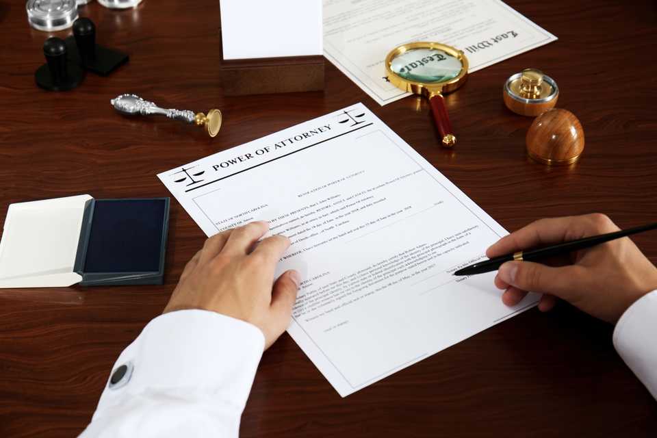 features included power attorney form